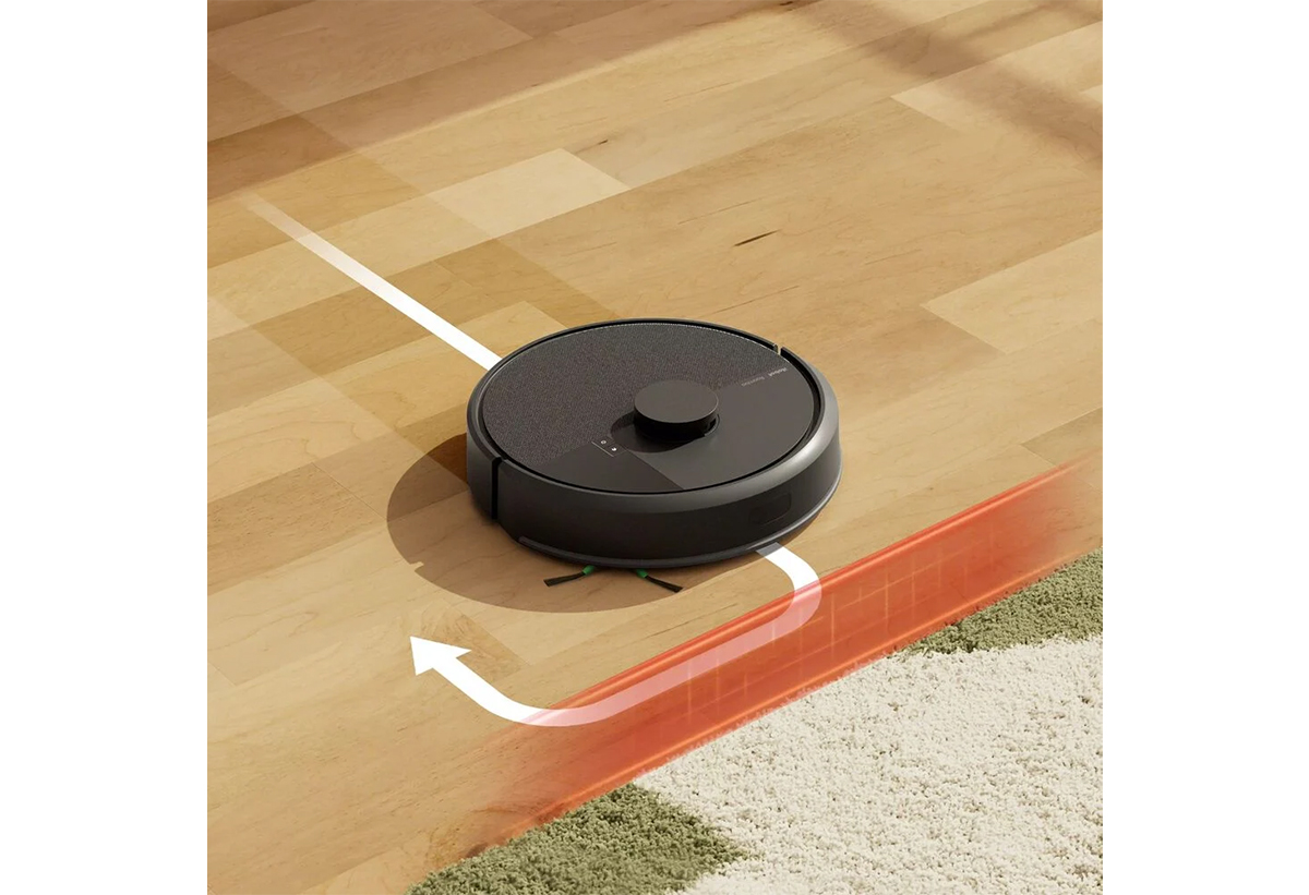 Παρουσιάζεται η σκούπα να αλλάζει πορεία μόλις ανιχνεύει χαλί.